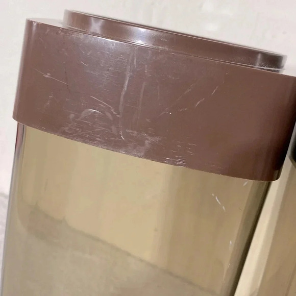 Vintage  Brown Transparent Plastic Canister Set - Picture 5 of 11